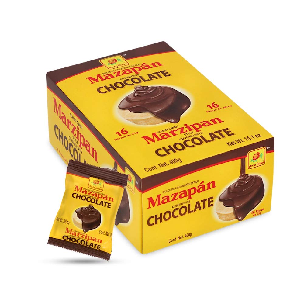 Chocolate Covered Mazapan Candy (16 Pieces)