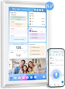 15.6 Inch Digital Calendar Pro Wall Touch Screen Voice AI Smart Family Planner