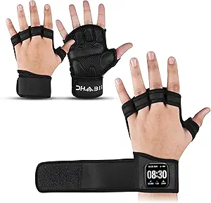 Smartwatch Compatible Ventilated Gym Gloves