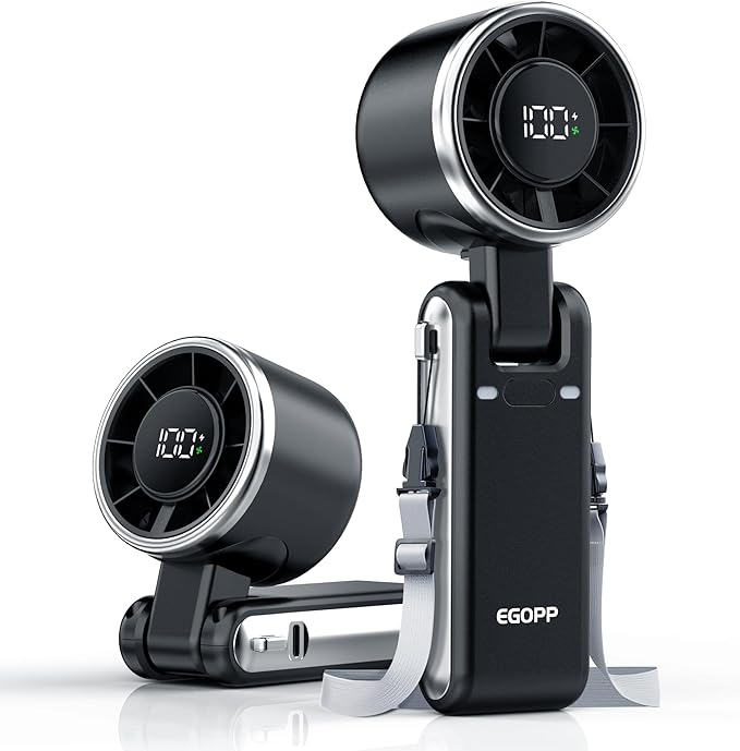 Portable Handheld Turbo Fan with 5-Speed Airflow