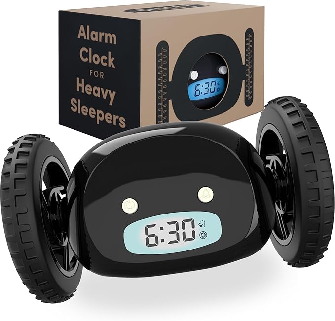 CLOCKY Rolling Alarm Clock for Heavy Sleepers