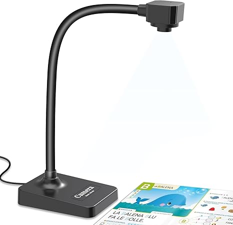 USB Document Camera for Teachers Portable Webcam for Distance Learning & Live Demo