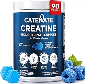 Creatine Monohydrate Gummies for Men and Women 1.5g Muscle Strength 90 Count