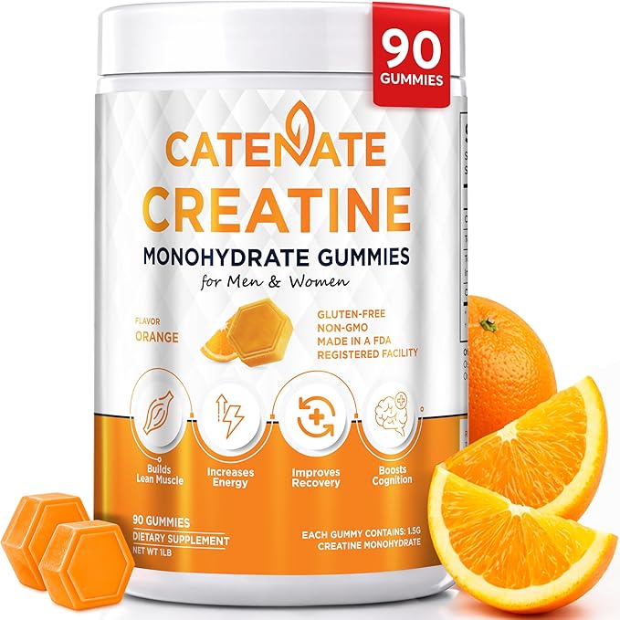 Creatine Gummies for Men & Women 4500mg Creatine Monohydrate 90 Count