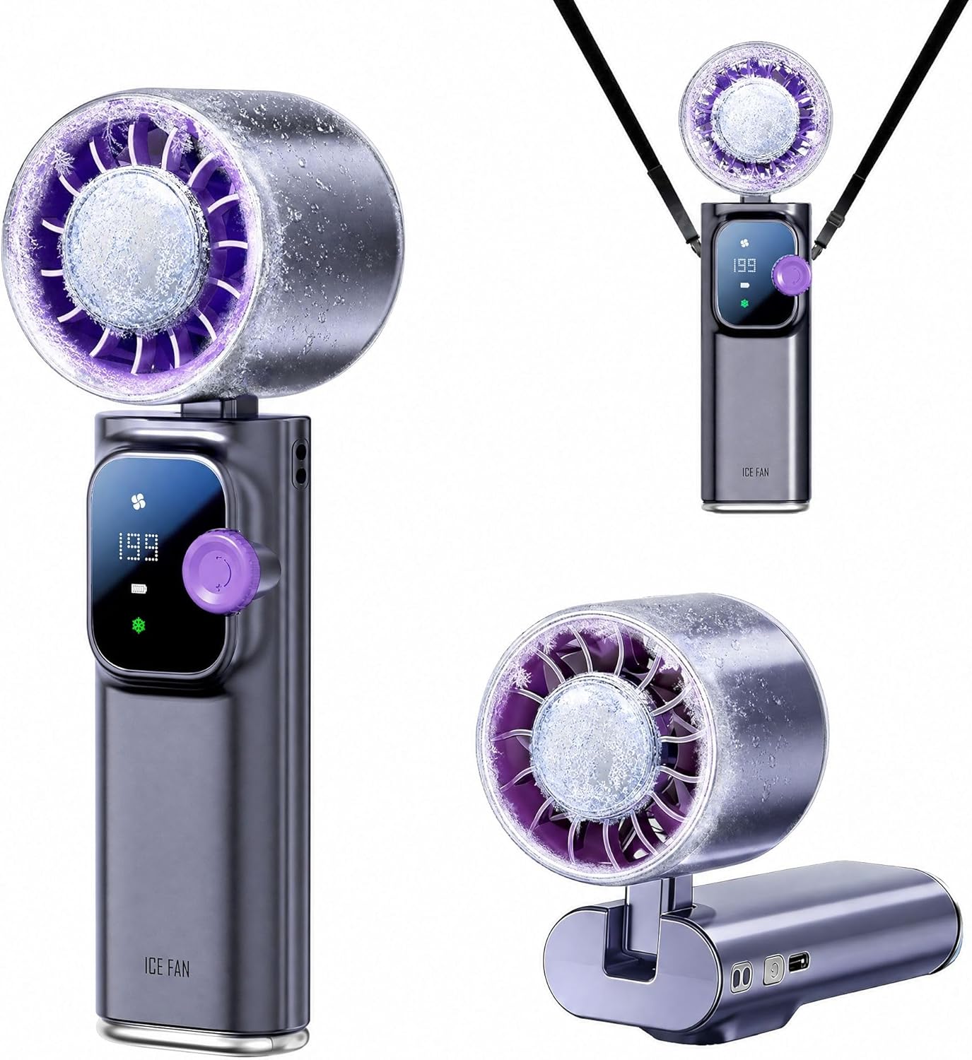Portable Ice Cooling Handheld Turbo Fan
