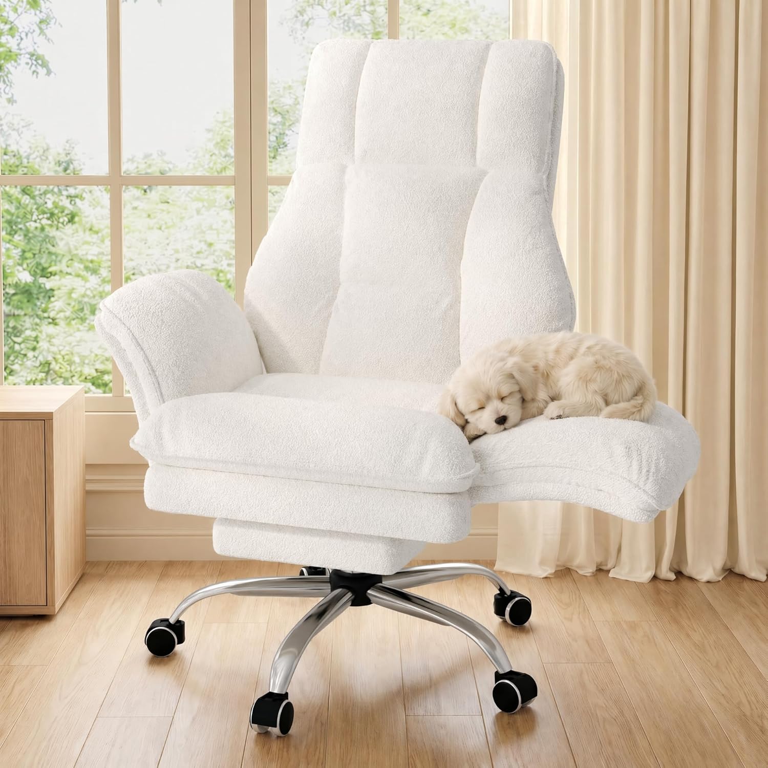 Big and Tall Teddy Fleece Office Chair