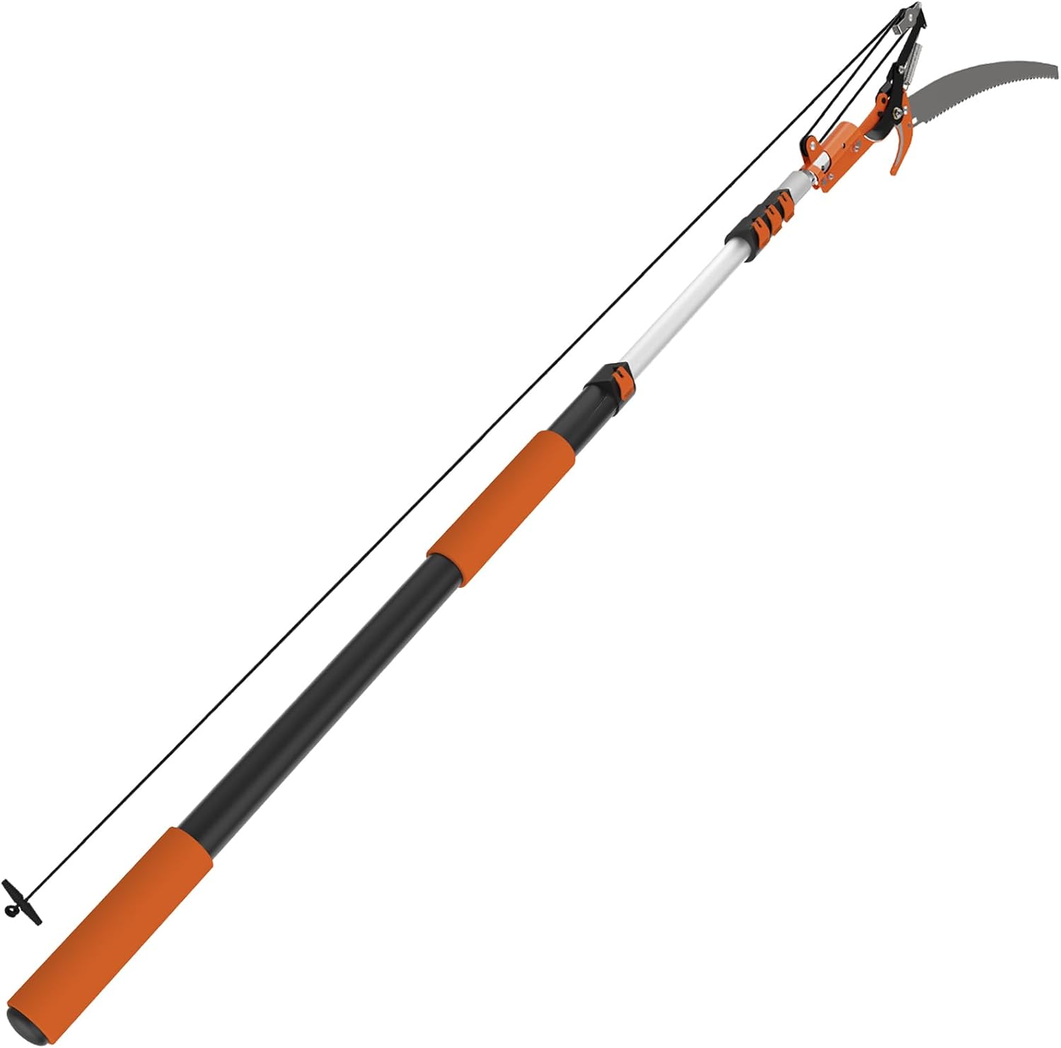 Sisupassie 26FT Reach Telescoping Pole Saw & Manual Tree Pruner Set (5-20FT Extension)