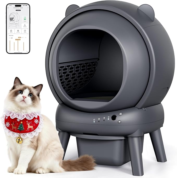 Automatic Self-Cleaning Litter Box with App Control