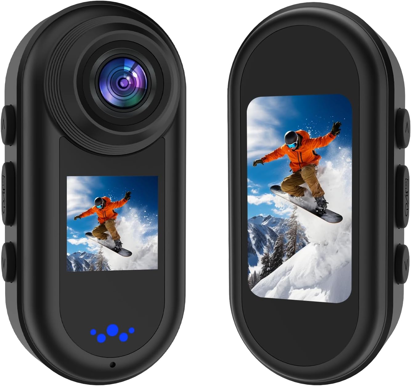 2K Dual-Screen Mini Action Camera with 64GB Card