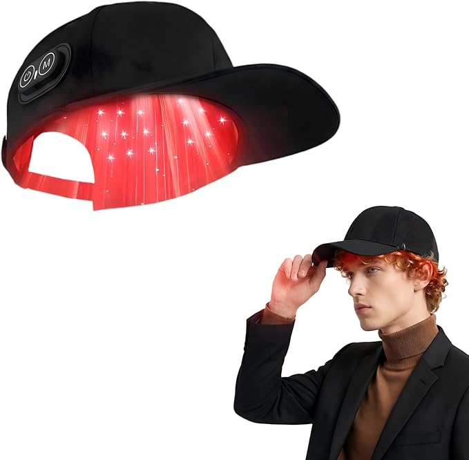 Wireless Rechargeable Red Light Therapy Hair Growth FDA Cleared Laser Cap
