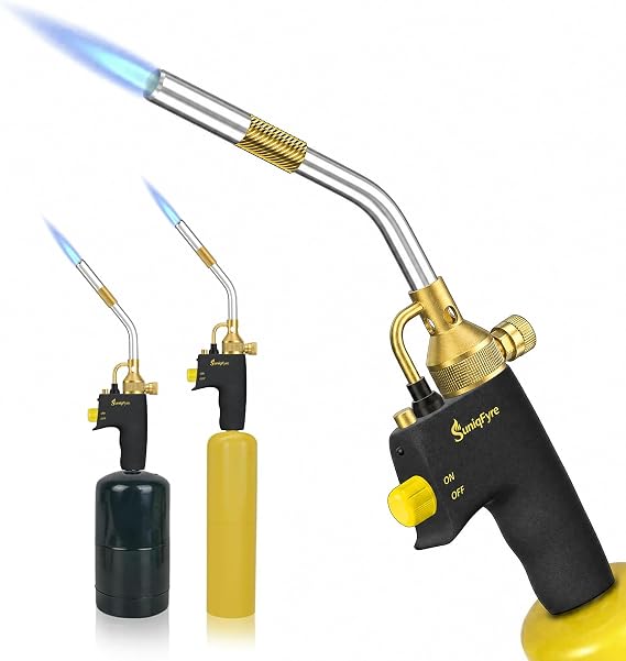 High Intensity Propane Torch Head 10000 BTU Trigger Start Gas Plumbing Torch