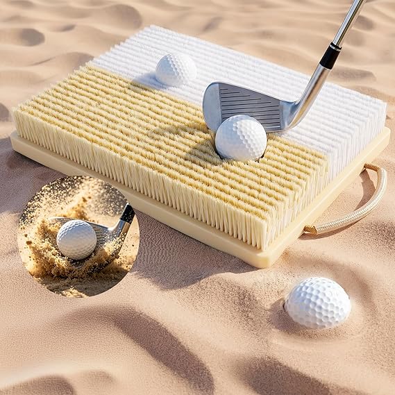 Golf Practice Mat Bunker Hitting Mat Shallow Deep Simulation Sand Pit Strike