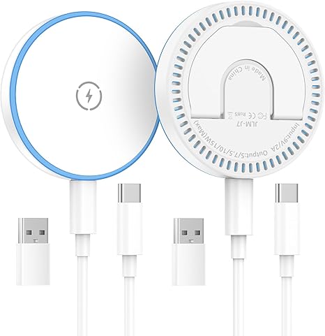 MagSafe Charger 2 Pack 15W Magnetic Wireless Fast Charging Pad with Kickstand