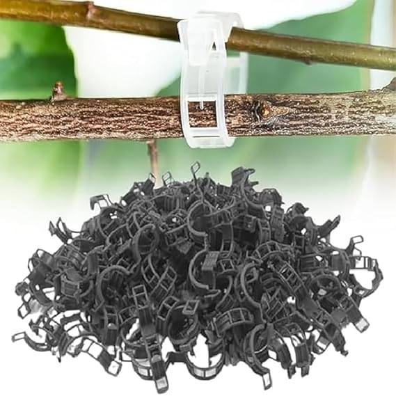 Secured Plastic Plant Support Clips (50 Pcs)