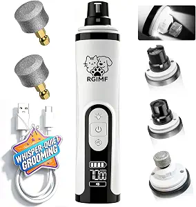 Quiet Dog Nail Grinder with Light