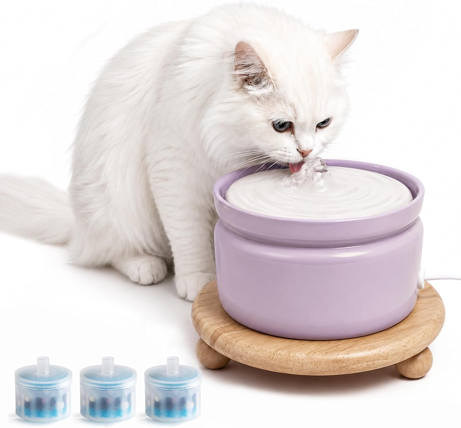 Ceramic 1L Pet Water Fountain