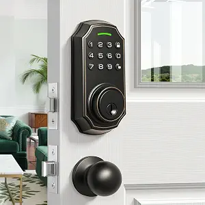 Smart Keyless Entry Handleset with Digital Keypad