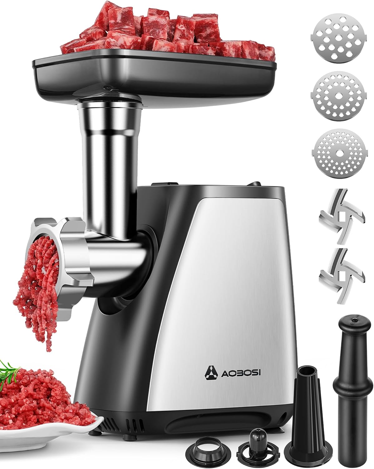 AAOBOSI 2800W Electric Meat Grinder