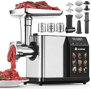 AAOBOSI 3000W Digital Electric Meat Grinder