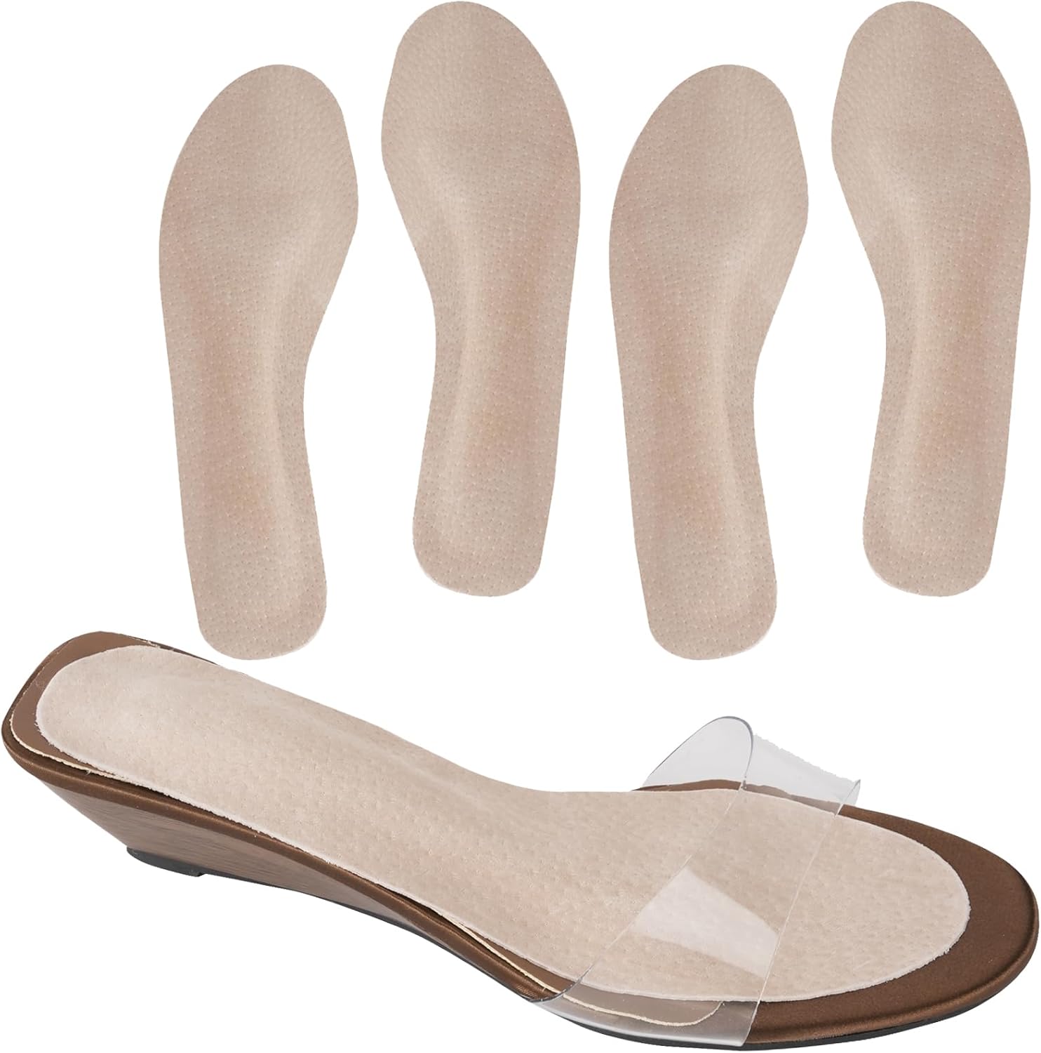 4-Count Pigskin Sandal & High Heel Inserts (Medium)