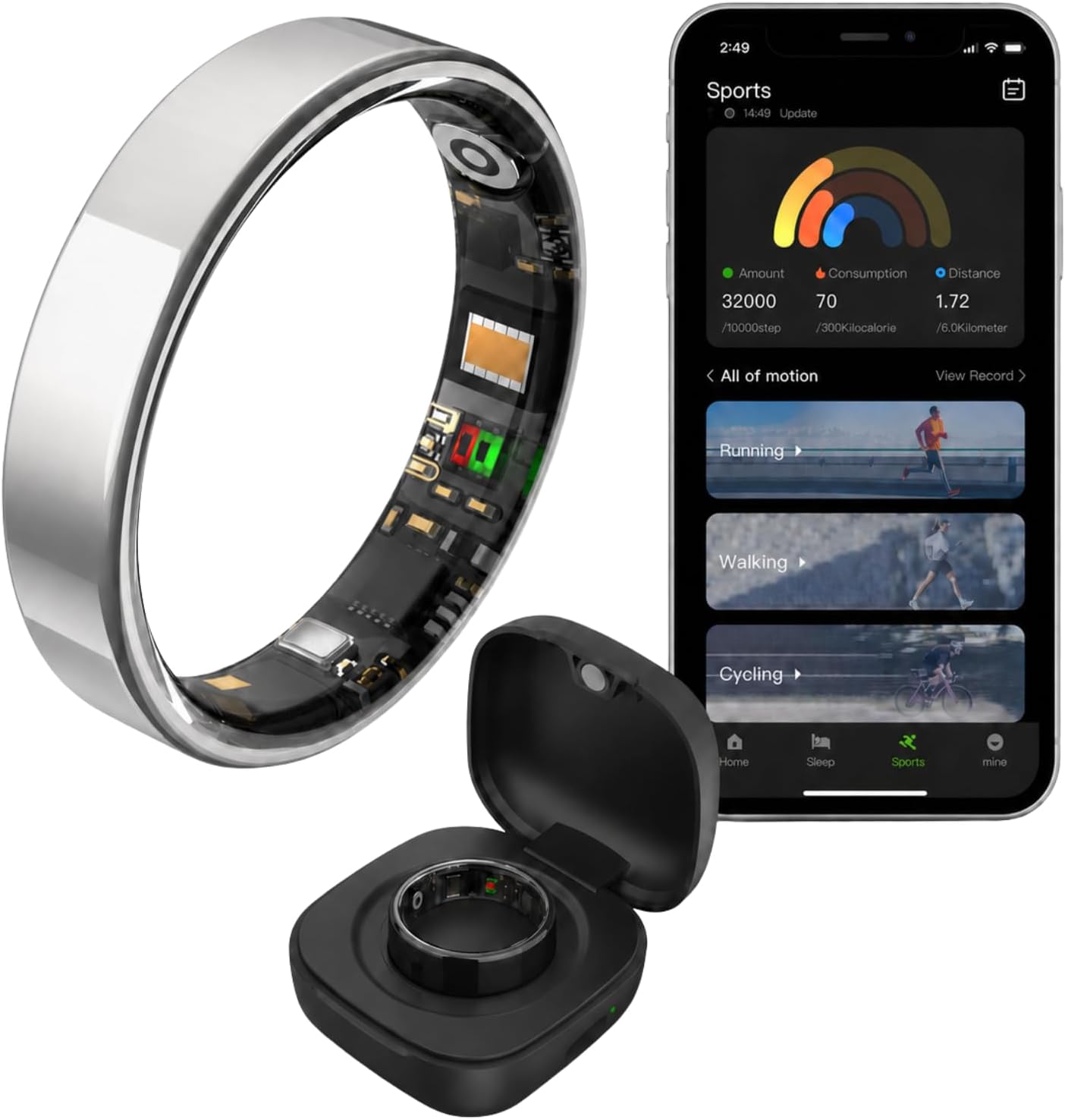 Smart Ring Health & Fitness Tracker