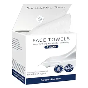 100% USDA Biodegradable Disposable Face Towels (50 Ct)
