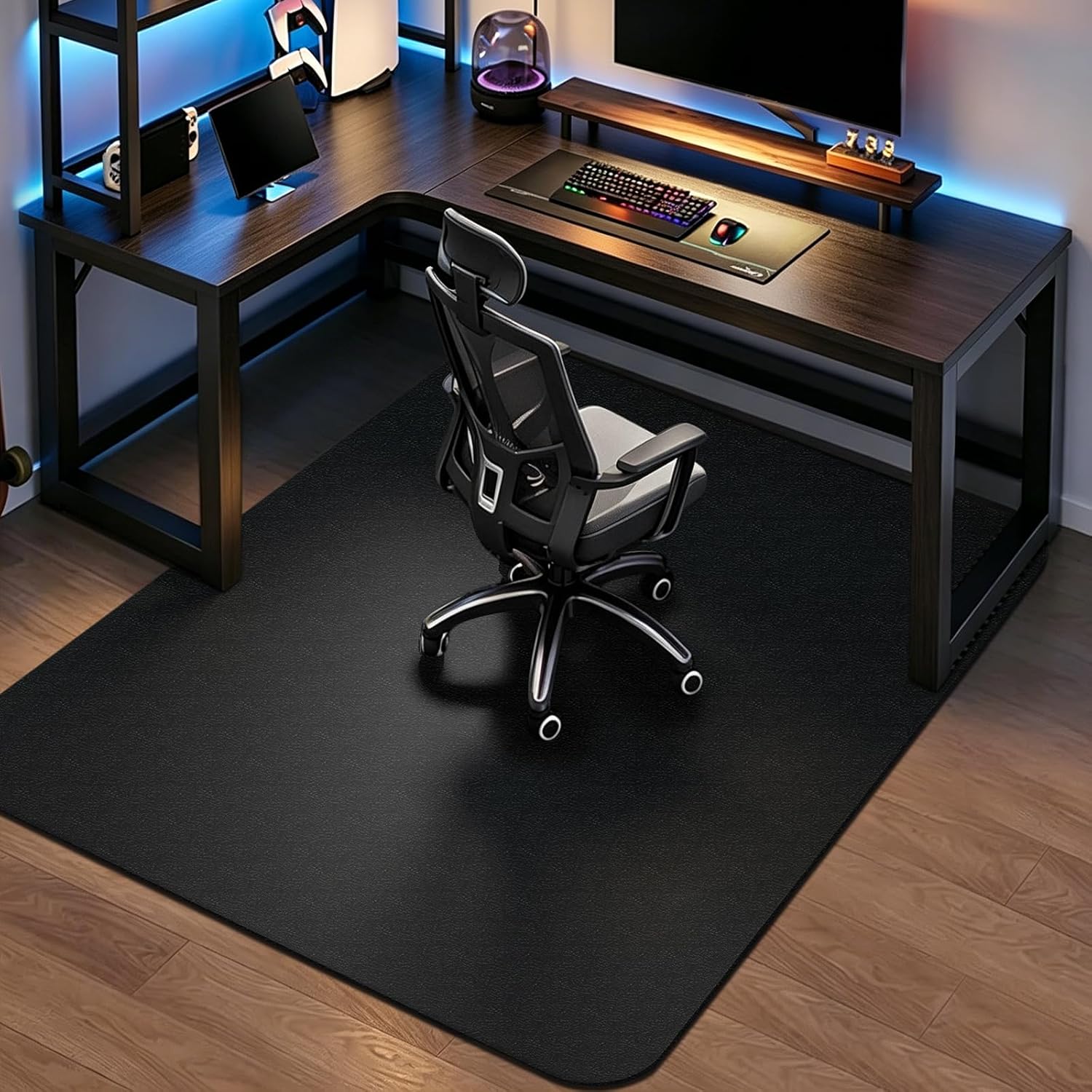 Anti-Slip Office Desk Chair Mat for Hardwood and Tile Floors – 48″ x 36″