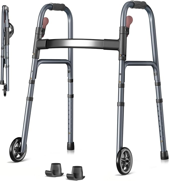 Folding Senior Rolling Walker Lightweight