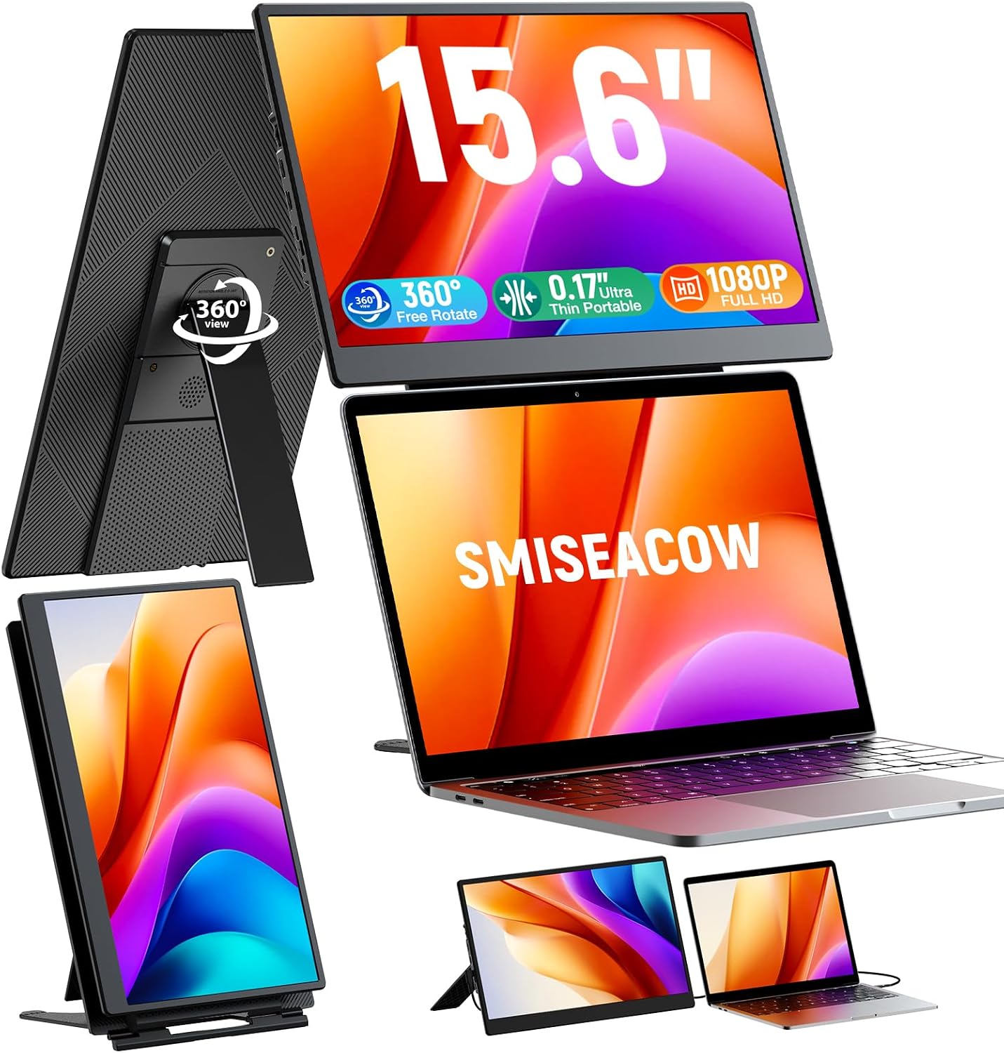 15.6 Inch Dual Laptop Screen Extender