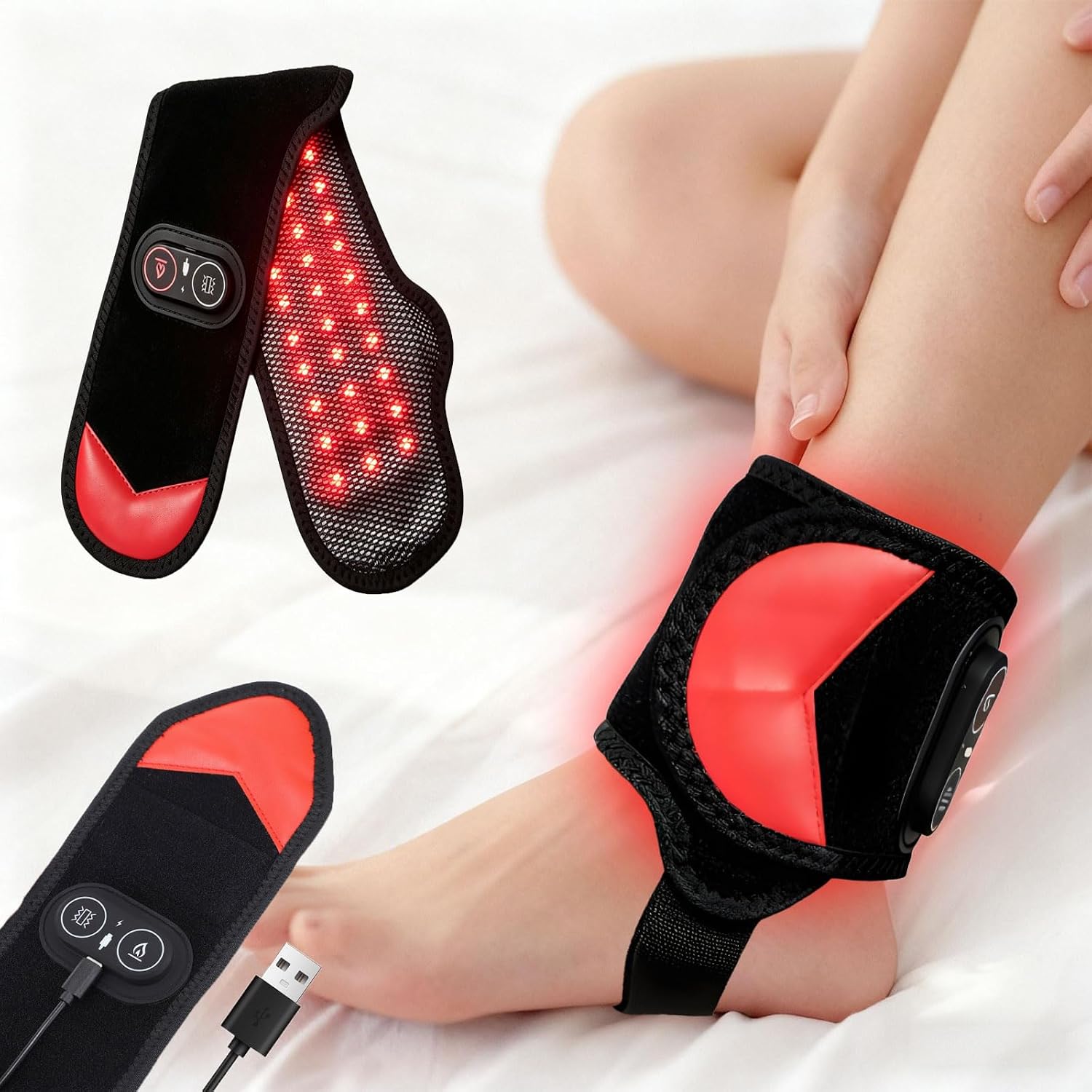 Red Light Therapy Wrap for Ankle, Foot & Wrist