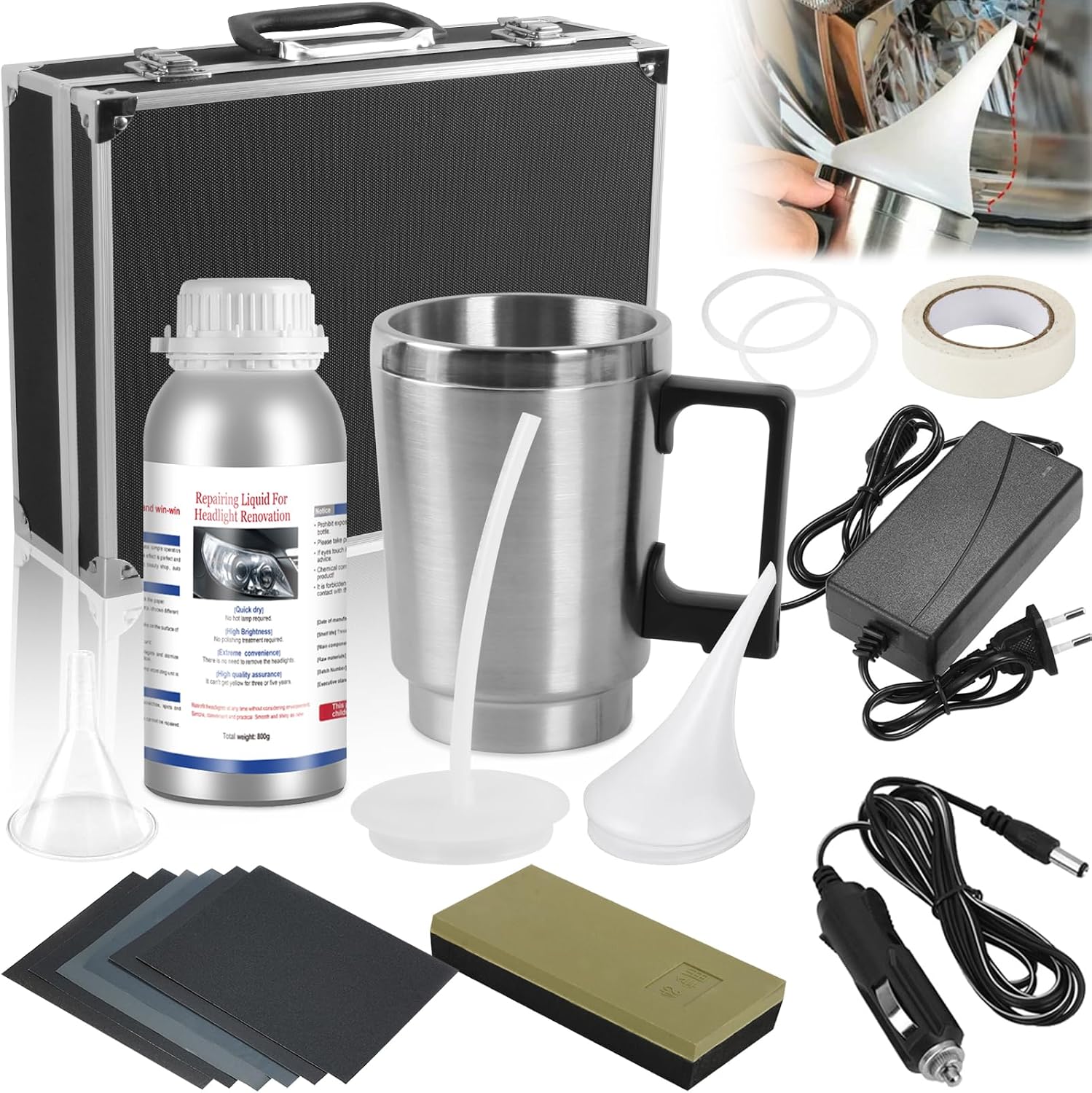 800g Car Headlight Restoration Kit
