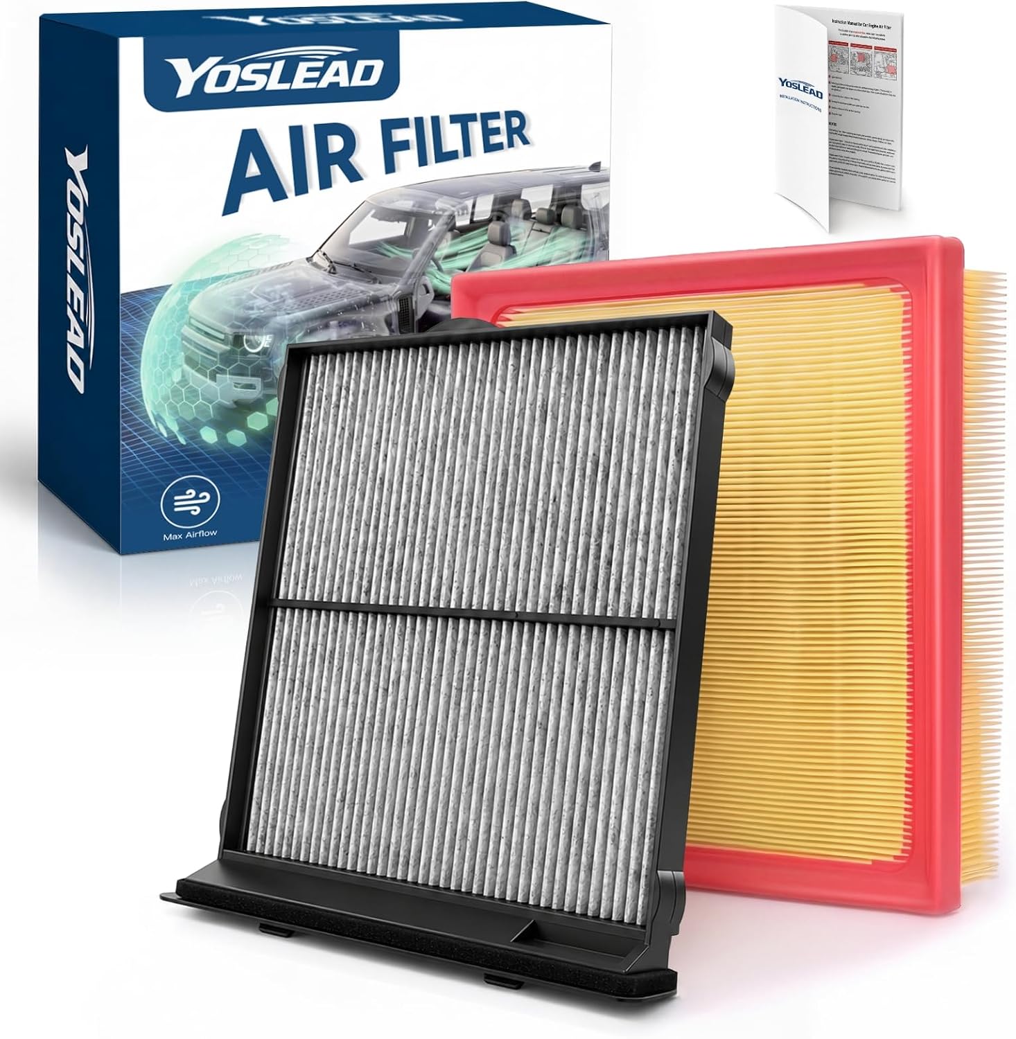 Cabin and Engine Air Filter Kit for 2019–2024 Subaru Forester