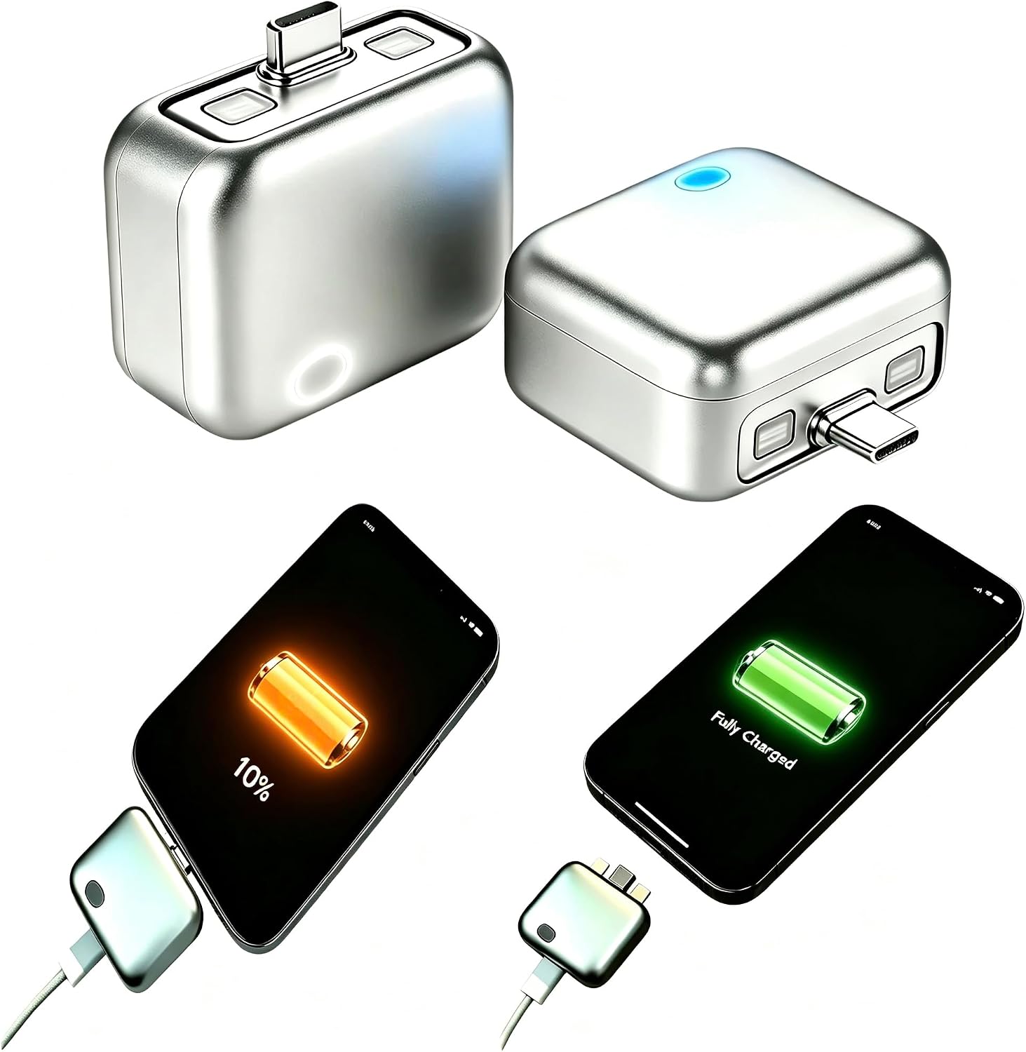 2-Pack Overcharge Protection Auto-Disconnect Adapter