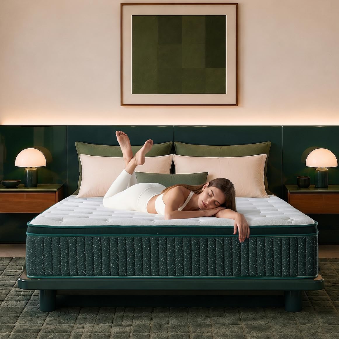 12 Inch King Cooling Gel Memory Foam Hybrid Mattress