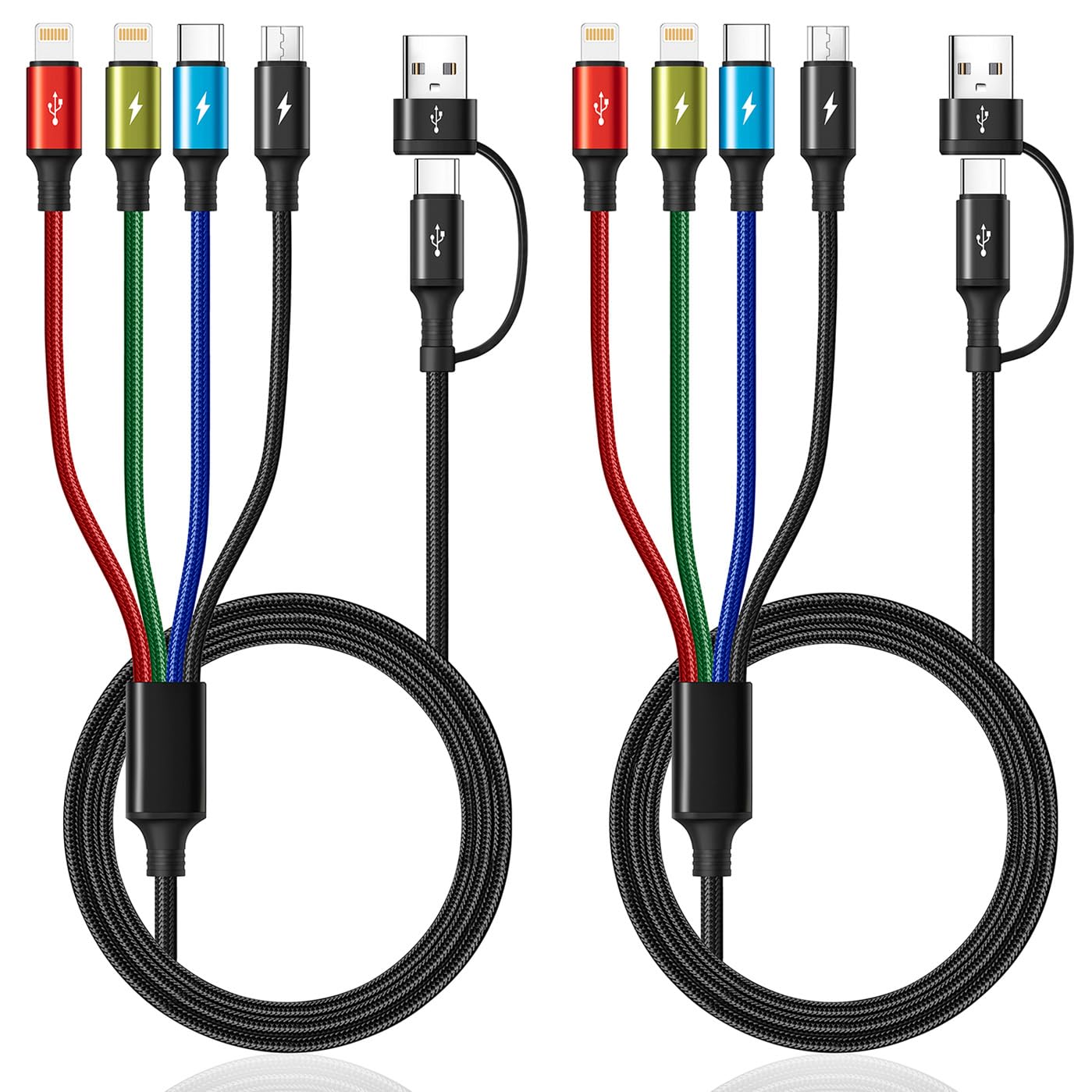 6-in-1 Universal Multi-Charging Cable (2-Pack, 10FT)