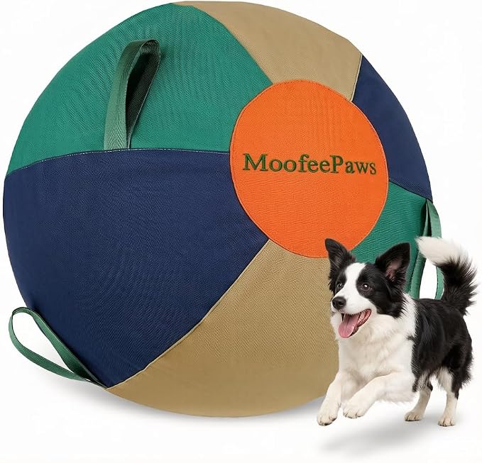18″ Outdoor Herding Ball with Heavy-Duty Cover (Green)