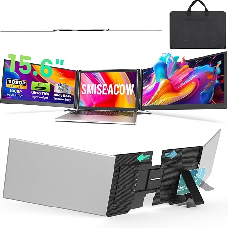 Triple 15.6 Inch Laptop Screen Extender
