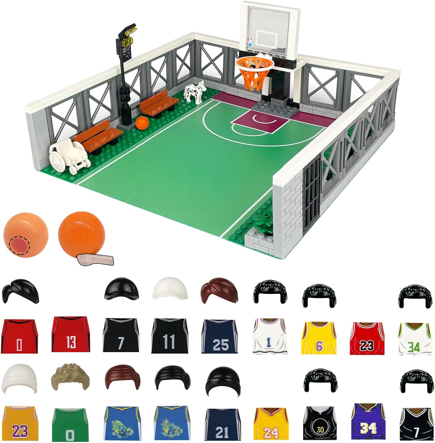 Basketball Court Building Block Set