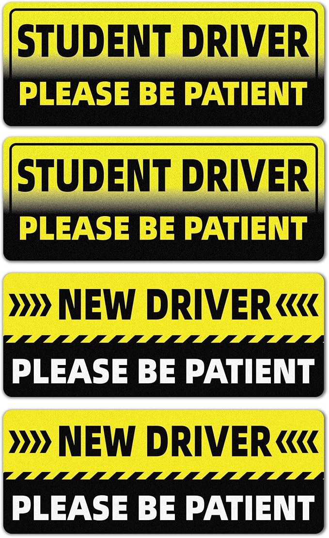 3-Pack Cimohen Student Driver Vinyl Window Decals