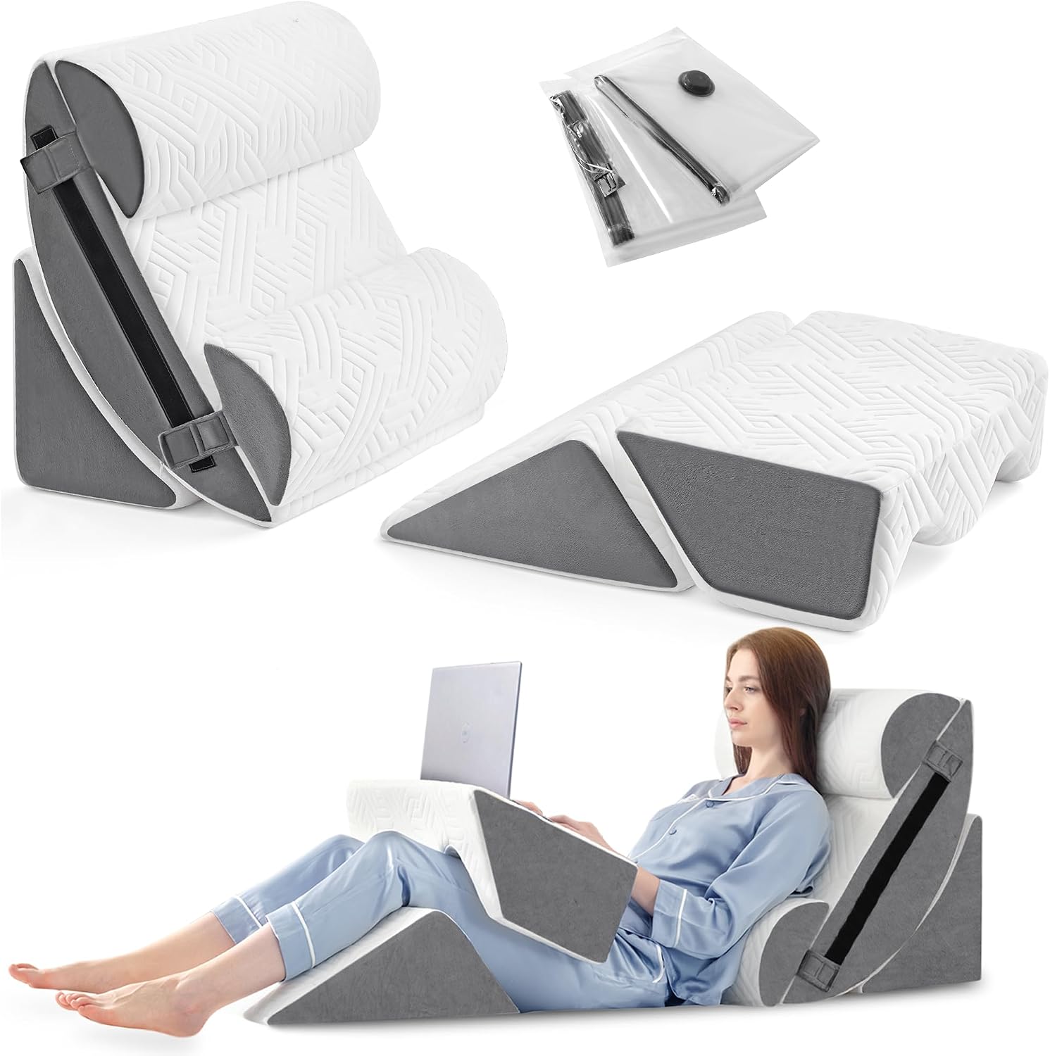Orthopedic Bed Wedge Pillow Set
