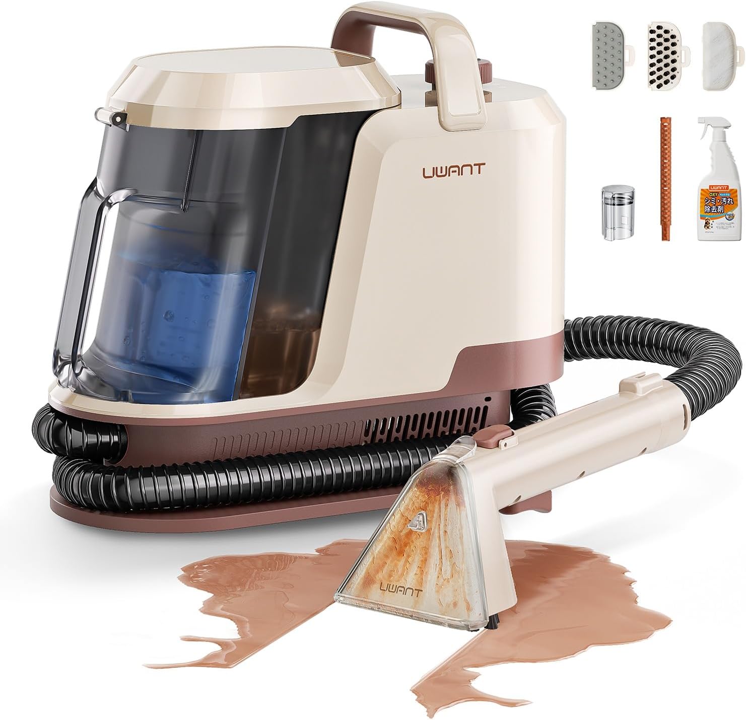 Uwant 22Kpa Carpet Cleaner Machine & Odor Eliminator Set