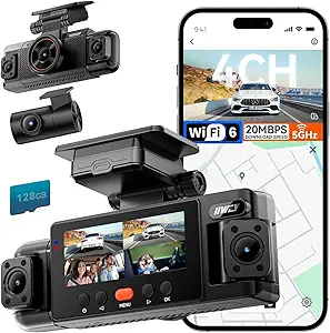 IIWEY N6 360° 4-Channel Dash Cam
