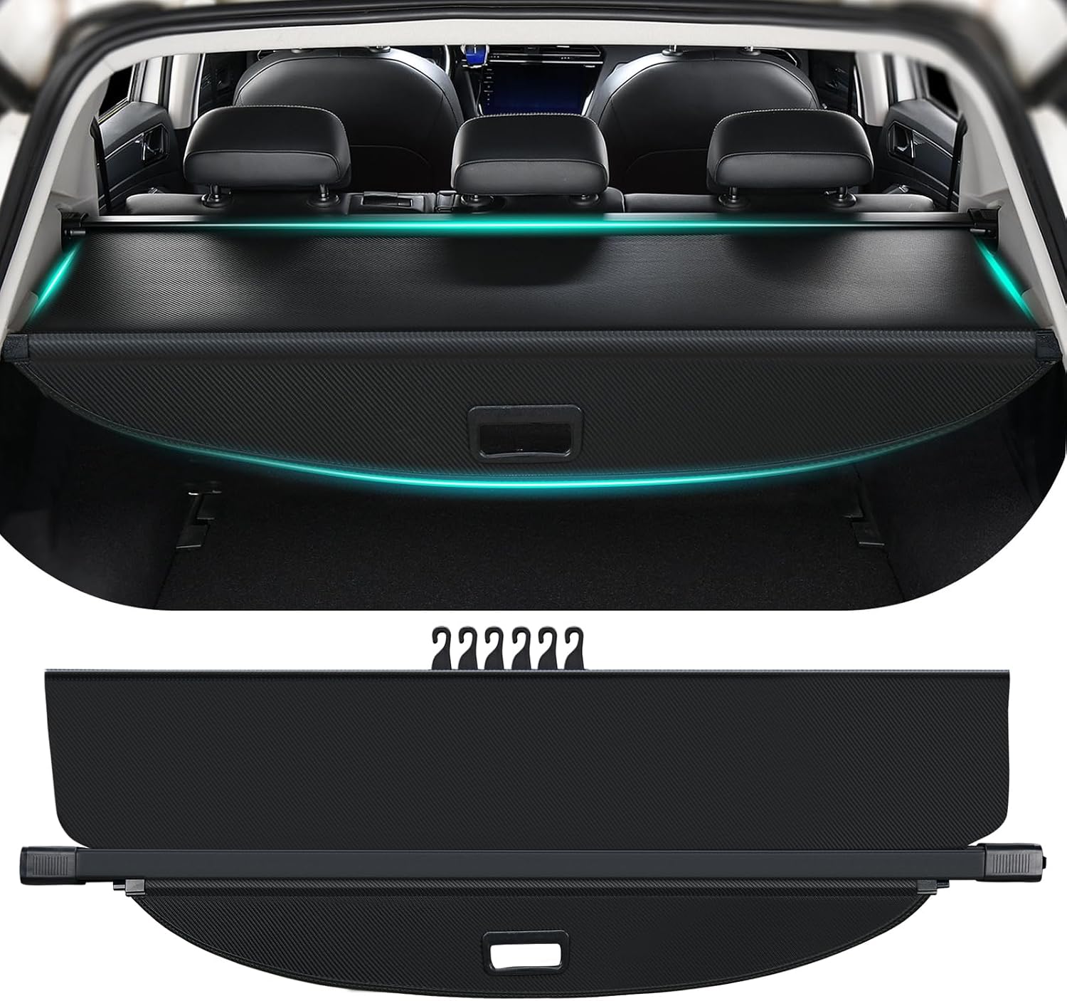 Tecoom Retractable Cargo Cover for Chevy Equinox & GMC Terrain (2010–2017)