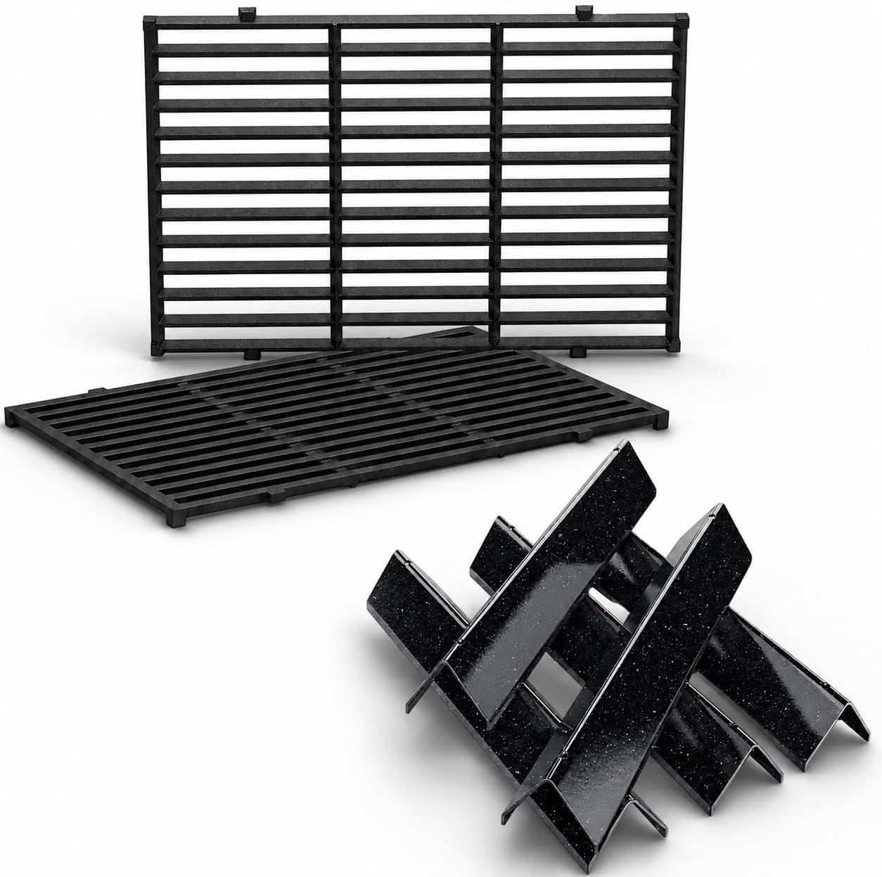 Spirit E310 Grill Parts Replacement Kit with Cast Iron Grates & Flavorizer Bars