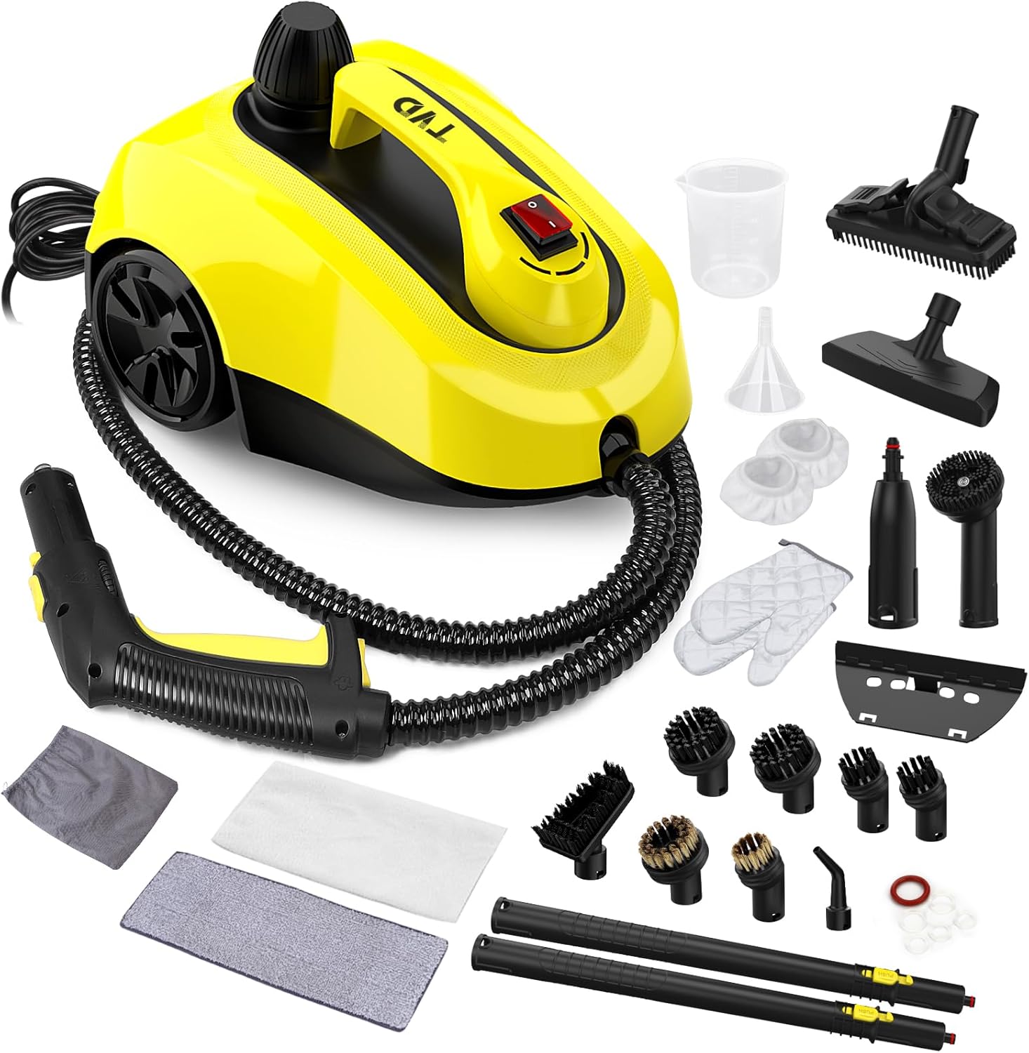 TVD 320°F High-Pressure Steam Cleaner (1.5L Tank & 26 Accessories)
