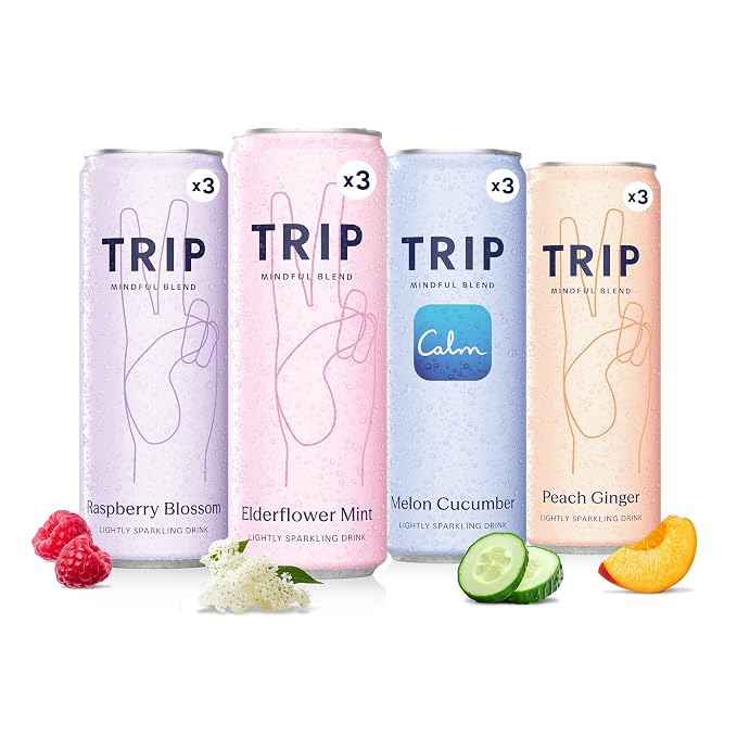 TRIP Calm Drink Non-Alcoholic Adaptogen Variety 12-Pack