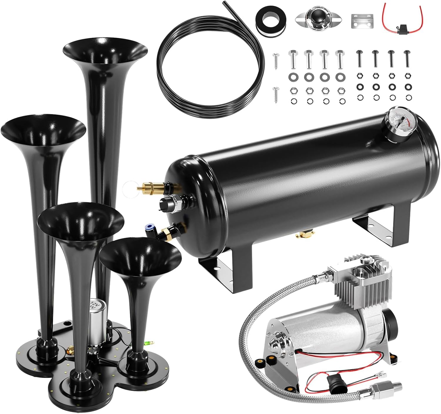 150DB Heavy-Duty Truck Train Horn Kit