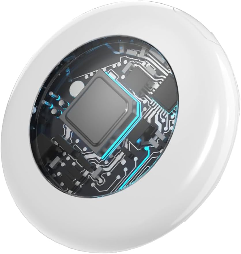 Mini GPS Vehicle Tracker & Smart Tag Key Finder (White) – Works with Apple Find My