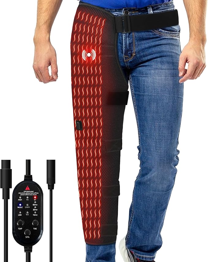 Leg Heating Pad Massager with 3 Heat & Vibration Levels