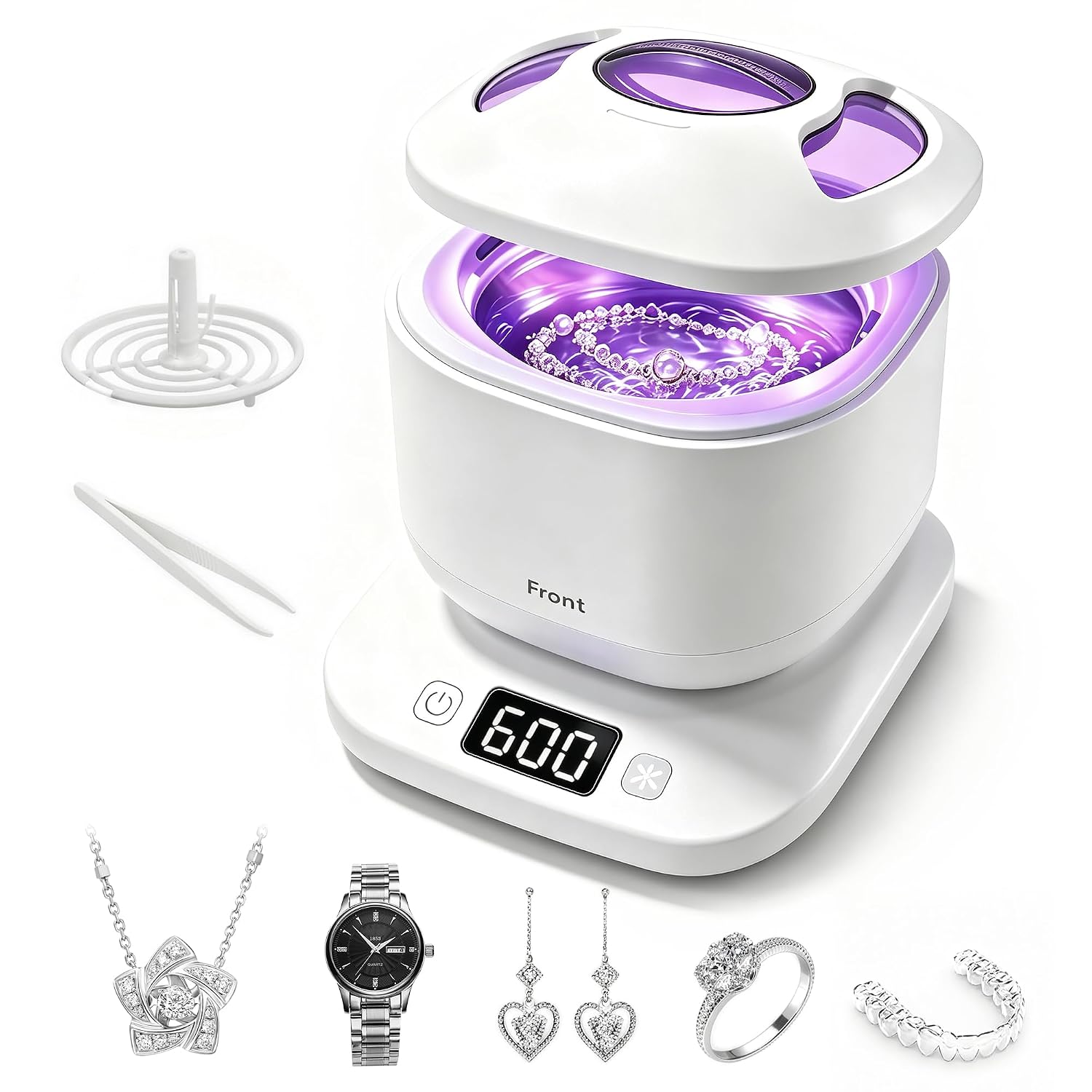 Ultrasonic Jewelry Cleaner Machine with UV